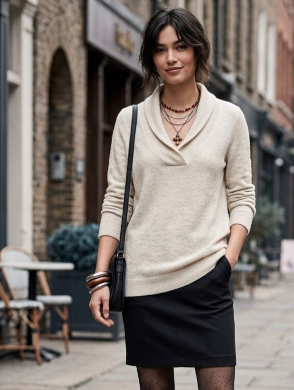 J. Jill Shawl Collar Sweater
